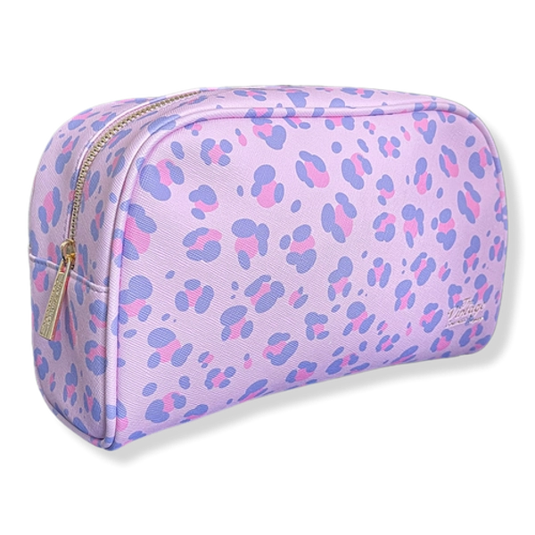 Lilac Leopard Print Make-Up Bag