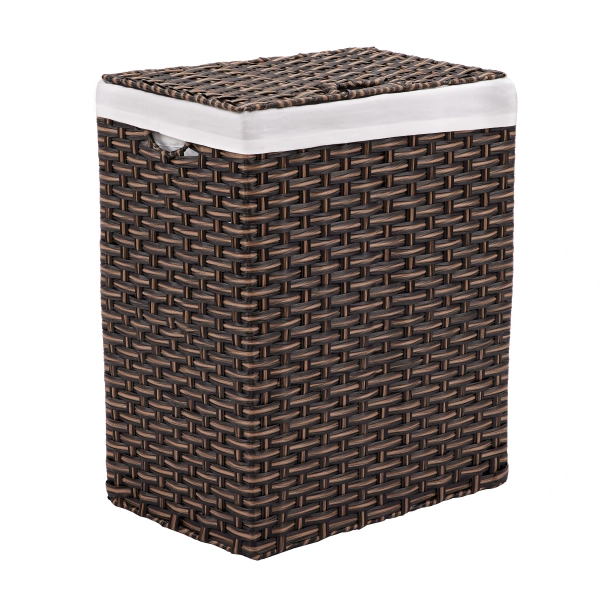 Seville Classics Brown Resin Laundry Hamper
