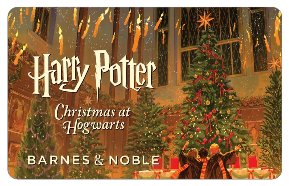Hogwarts Christmas Barnes and Nobles Gift Card