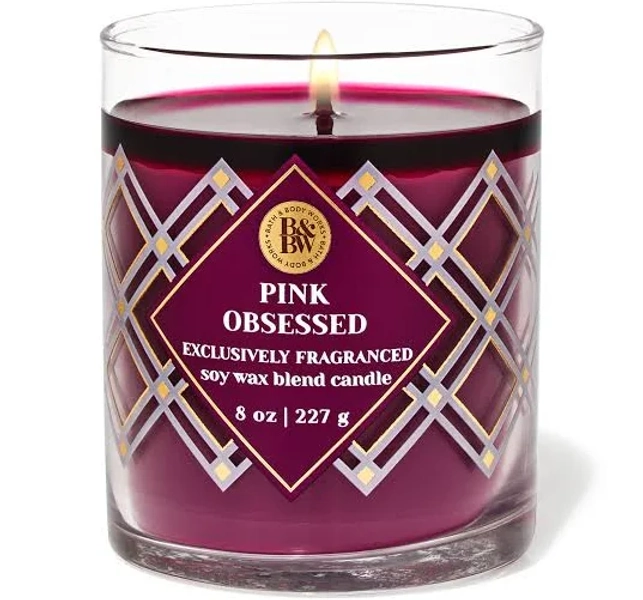 Bath & Body Works Pink Obsessed Single Wick Candle