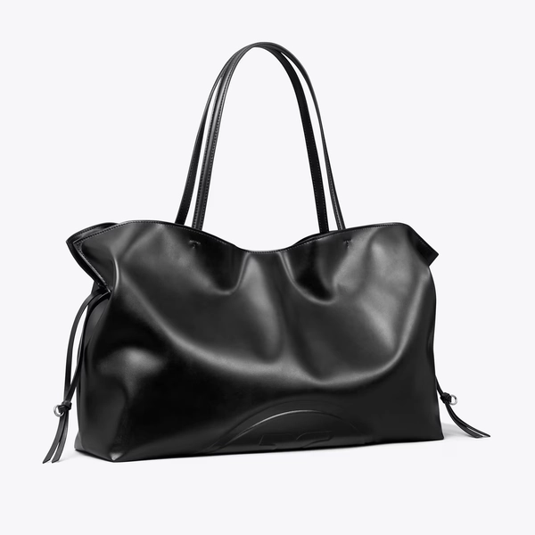 Ella natuura™ Drawstring Tote in black, size OS