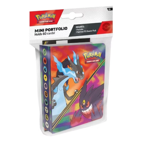 Pokemon ME2 Mega Evolution Phantasmal Flames Mini Portfolio | Mega Charizard X & Mega Gengar