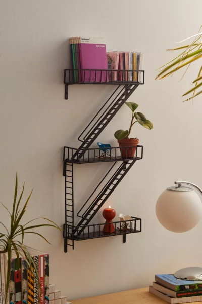 Fire Escape Metal Wall Shelf