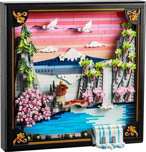 Japanische Kirschblütenlandschaft