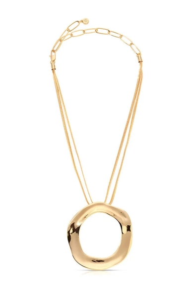 Open Circle Statement Necklace