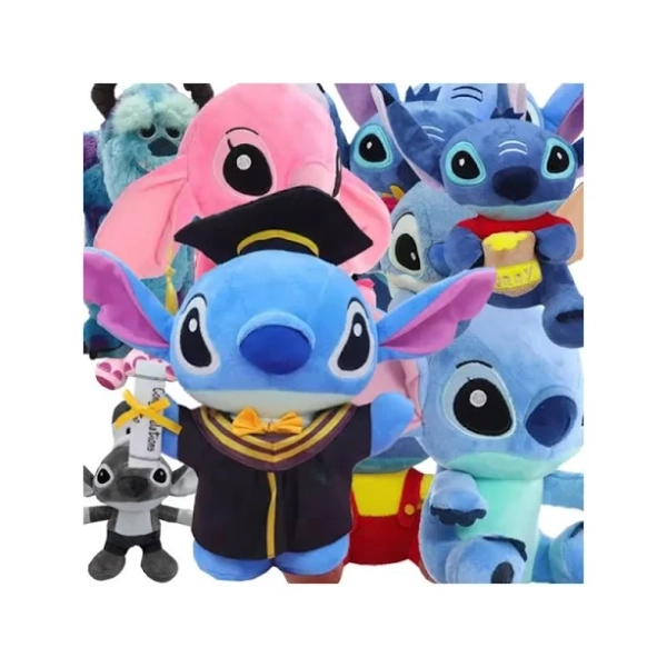 10-20cm Lilo & Stitch Couple Models Cartoon Stuffed Plush Dolls Anime Plush Baby Toys Pendant Toys