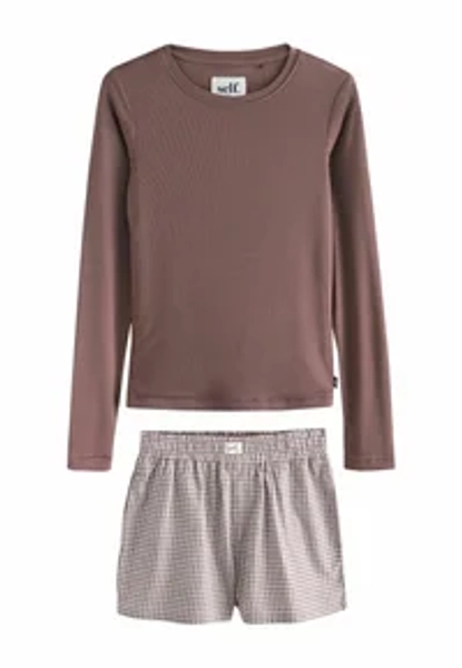 SET - Nachtwäsche Set - brown