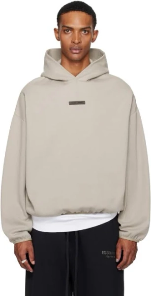 Fear of God Essentials Taupe Modern Fit Fleece Hoodie