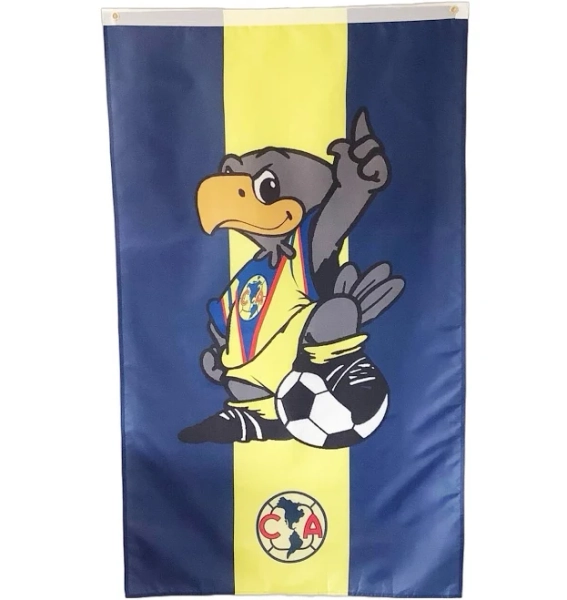 America Mexico Futbol Soccer Flag Mascota