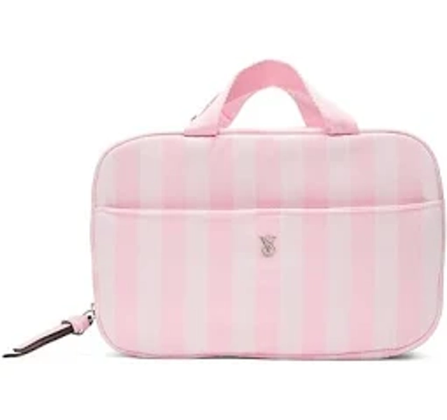 Victoria's Secret Iconic Stripe Travel Makeup Bag
