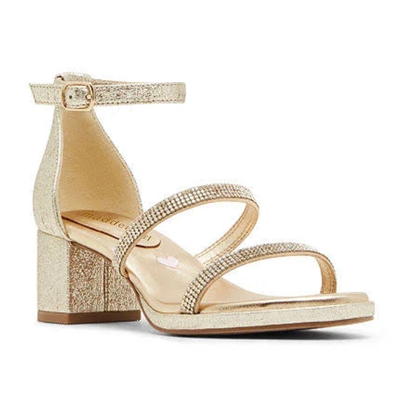Madden Girl Sidra Round Open Toe Block Heel Pumps
