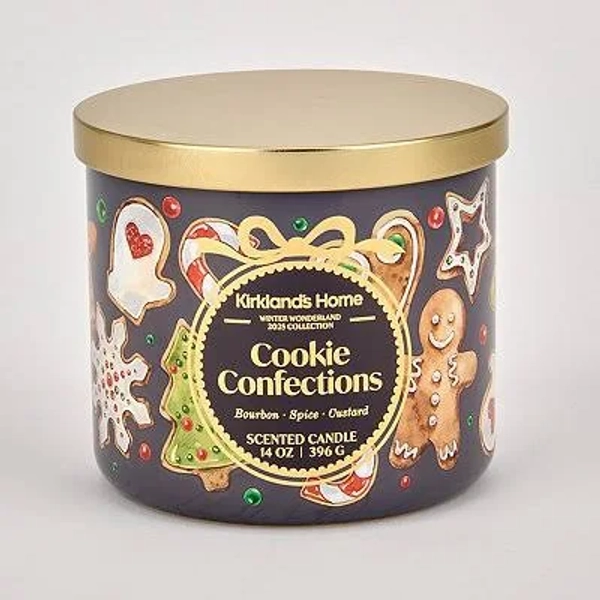 Kirkland's Home Cookie Confections 3-Wick Jar Candle