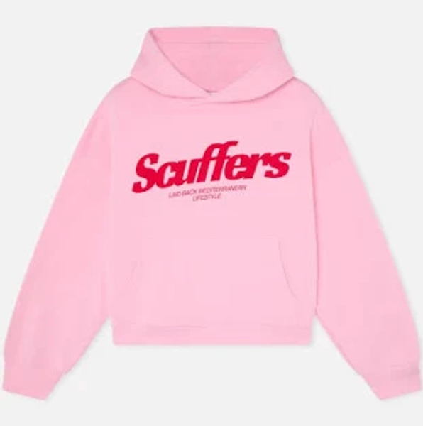 Scuffers Light Pink Hoodie for Women, XXL