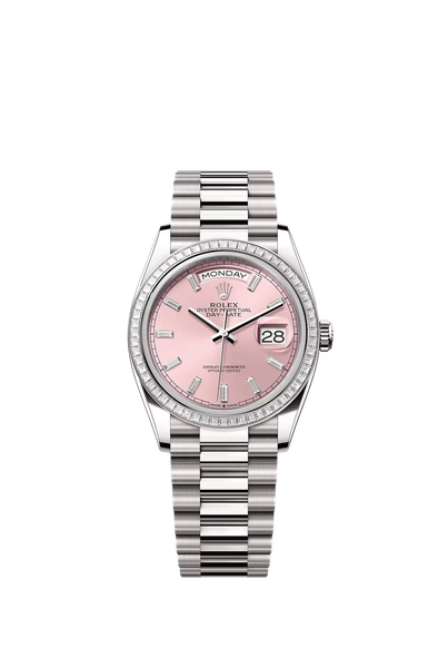 Rolex Day-Date 36 watch: 18 kt white gold - m128399tbr-0029