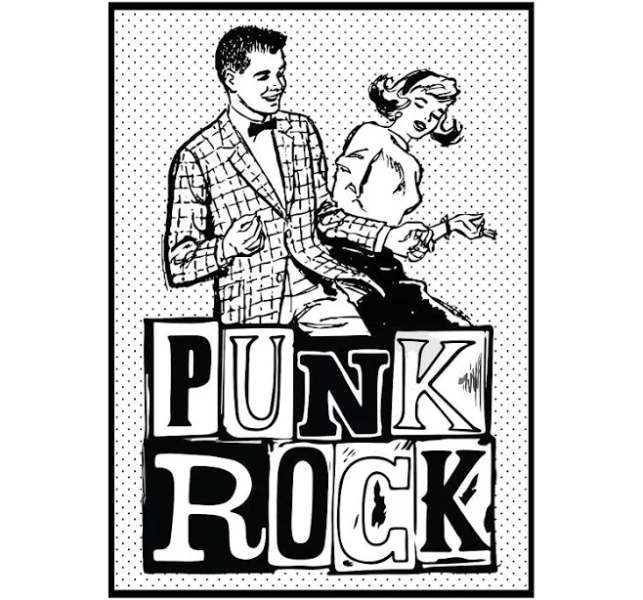 Displate Metal Poster "Punk Rock 2" - Retroposter - Magnetic Poster - Gift Idea