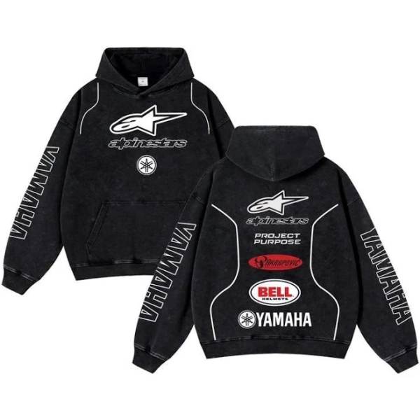 Yamaha Racing Washed Hoodie
