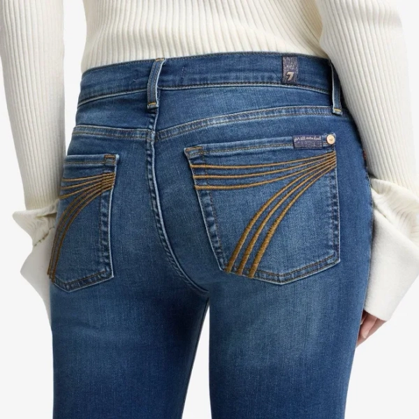 7 For All Mankind Women's Tailorless Dojo Bootcut Jeans