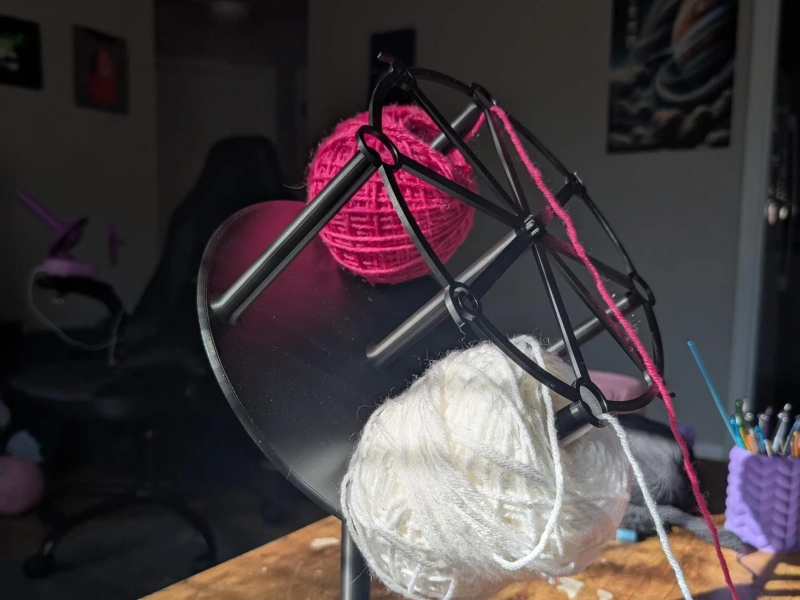 Spinning Yarn Holder Carousel | Tangle-Free Crochet & Tapestry Yarn Organizer