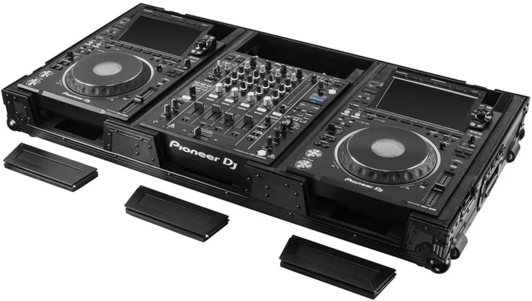 FZ12CDJWXD2BL Coffin Case for 12-inch DJ Mixer and Dual Media Players