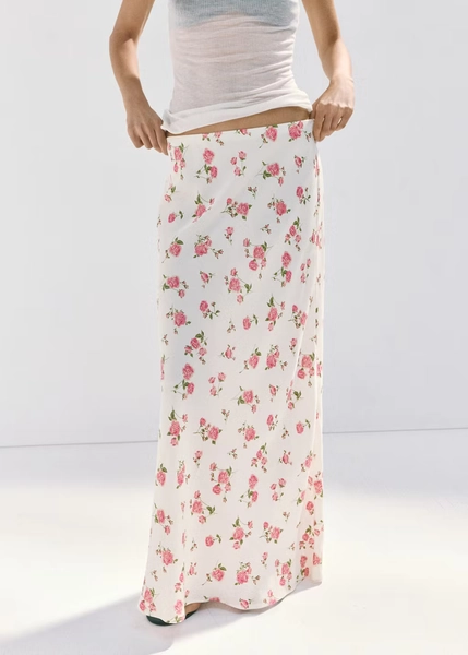 Floral print maxi skirt - Women | MANGO United Kingdom