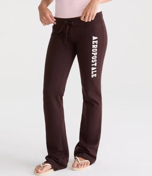 Aeropostale Womens' Aeropostale Logo Fit & Flare Sweatpants Brown