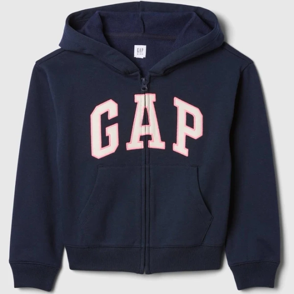 Gap Girls Relaxed Gap Logo Zip Hoodie