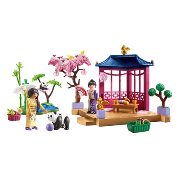 PLAYMOBIL 71762 Asian Garden with Panda Feeding Promo Pack