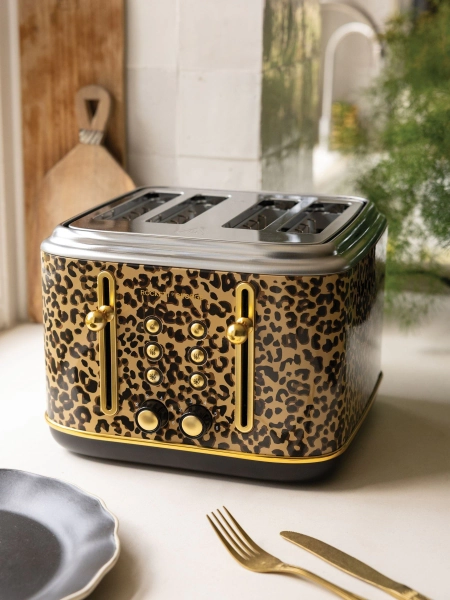 Rockett St George Animal Retro Leopard Toaster - Size ONE