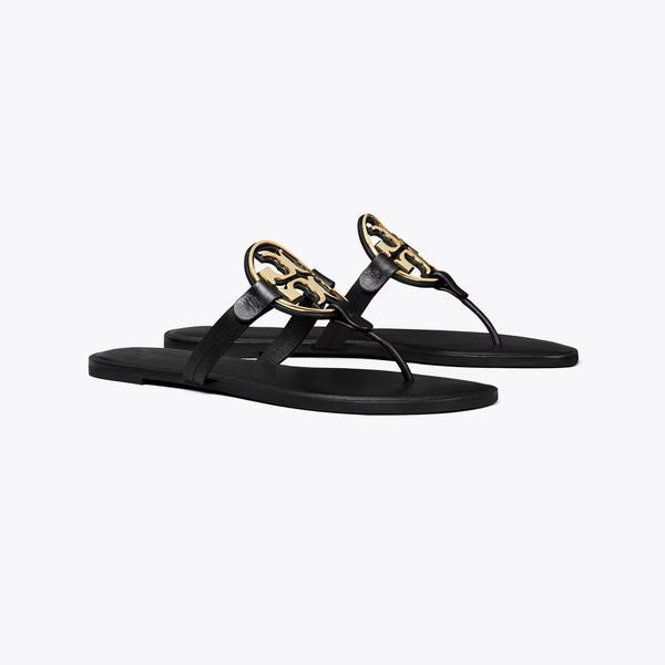 Metal Miller Sandal in black, size 8.5