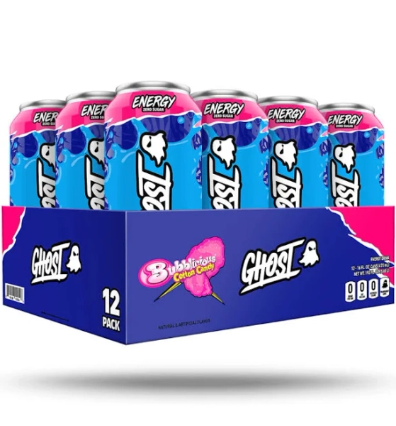Ghost Energy Drink Bubblicious Cotton Candy