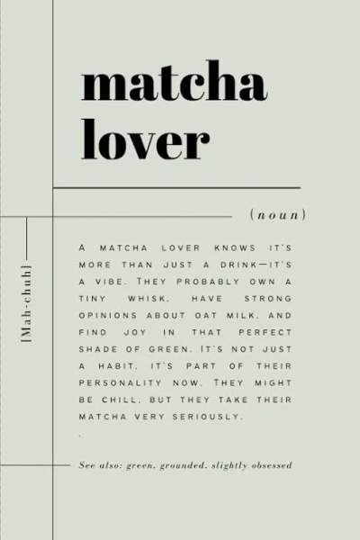Matcha Lover: Lined Notebook Gift For Matcha Fan | Green Tea