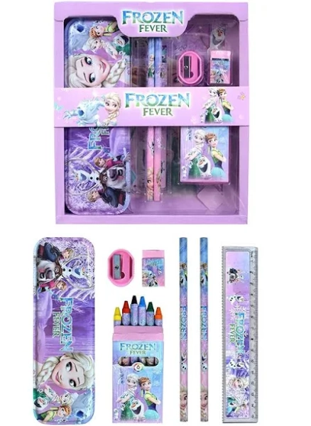 Cable World Stationary Kit Set For School Kids,Girls/Boys Birthday Gift - Pencil Pen Book Eraser Sharpener - Multicolor