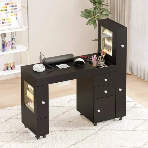 Hokku Designs Black Nail Desk