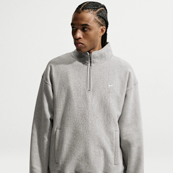 Nike Solo Swoosh Men's Fleece Quarter-Zip Top