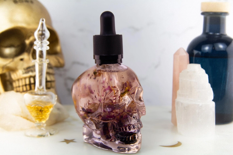 Persephone Body Oil | Goddess Ritual Perfume Oil | Blackberry Dark feminine Fragrance | Witchy Anointing Oil | Spiritual Self Care