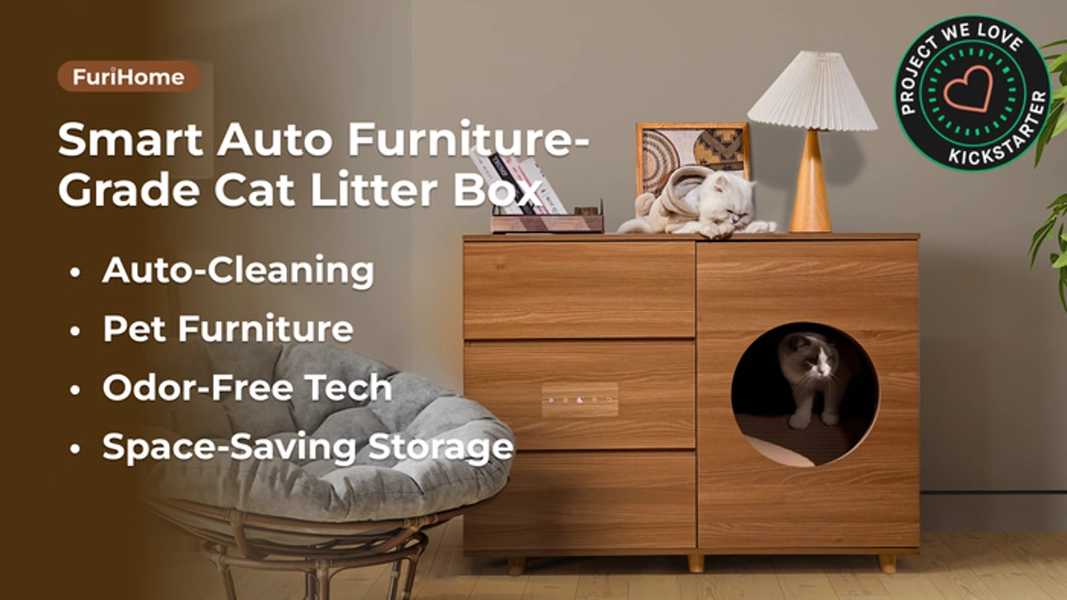 FuriHome Auto Litter Box Furniture: Smarter, Safer, Cleaner.