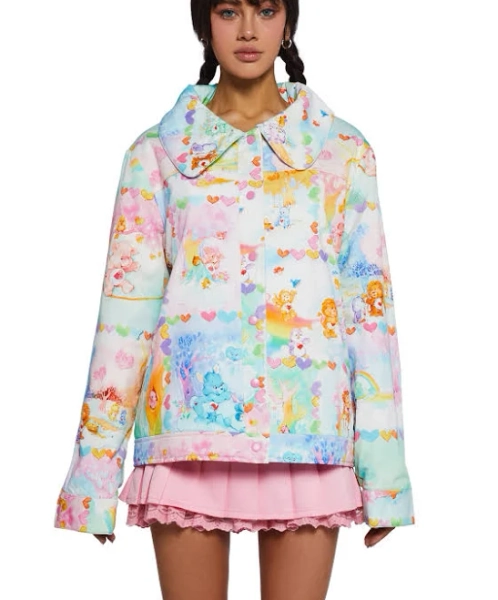 Dolls Kill x Care Bears Friendship Forever Twill Jacket