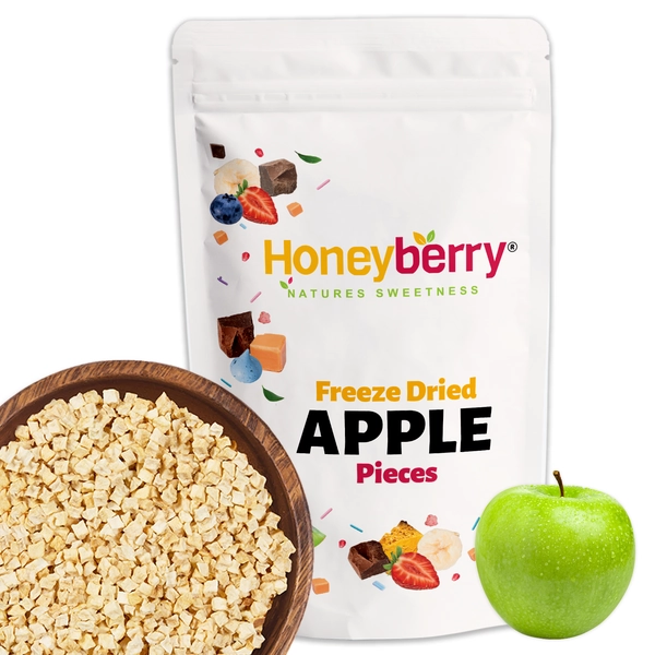 Freeze Dried Apple Pieces - Honeyberry Solutions 250g