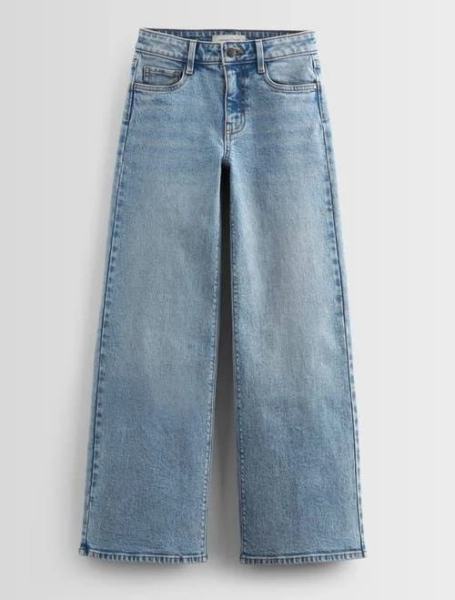 Treasure & Bond Kids' Stretch Denim Wide Leg Jeans