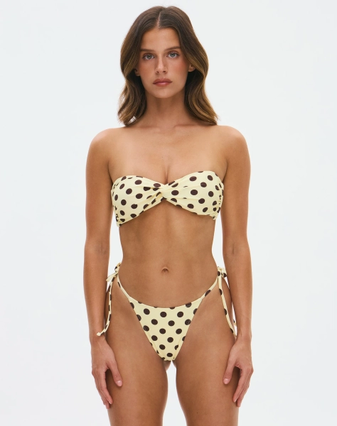 Classic Tie Side Thong Bikini Bottom