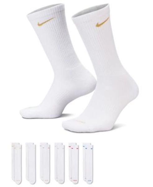 Unisex Everyday Plus Cushioned Training 6-Pairs Crew Socks