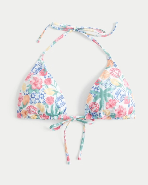 Rib Multi-Way Triangle Bikini Top