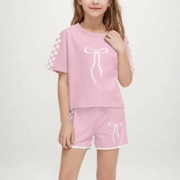 Atoguta Girls Outfits T-Shirt Tops and Short Pants 2pcs Girls Summer Outfits