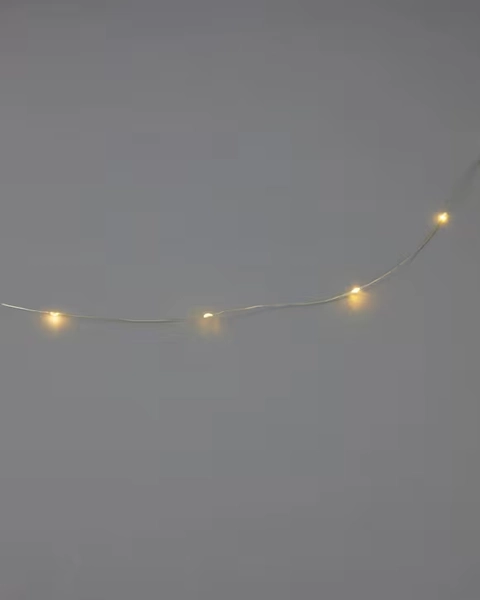 51 LED Gold Wire String Lights - Gold - Miscellaneous