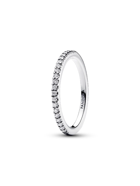 Anello Pavè Fascia Sottile