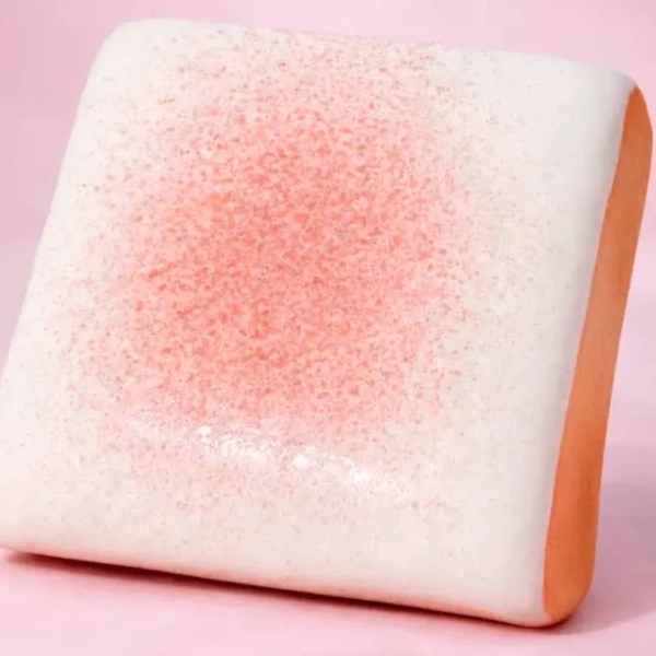 Milk Toast Squishy Toy, Slow Rising Soft Stress Relief Squeeze Toy, Sticky Moist Bread Squishy Gift