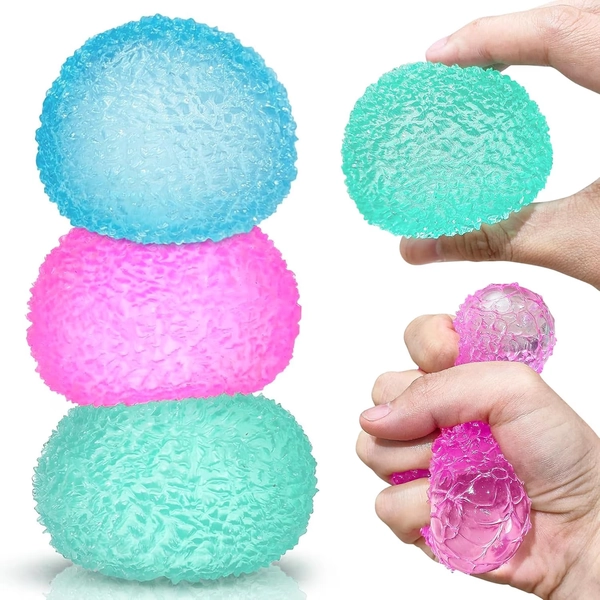 Textured Stress Balls, Soft Sensory Fidget  Ball for All Age, Memory Gel Squishies Toys, Anxiety Relief Squeeze Balls for Autism/ADHD, Party Favors Gifts, Prizes for Students - Walmart.com