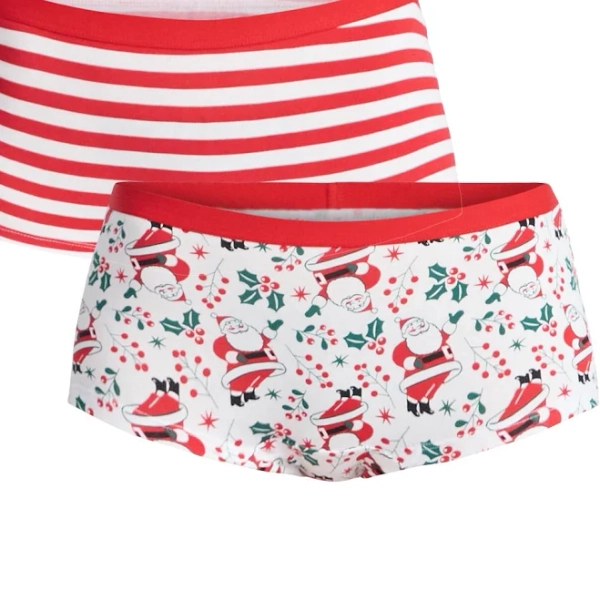 Holiday Time Women's 3-Pack Boyshort Panties