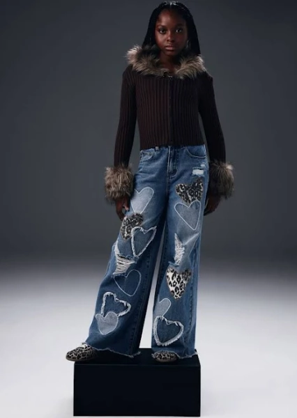 Fashion Nova Kids' Mini Furever Feeling Faux Fur Cardigan Sweater Combo