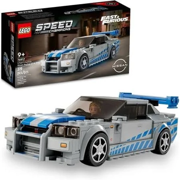 Speed Champions 2 Fast 2 Furious Nissan Skyline GT-R Race Car Toy Model Building Kit